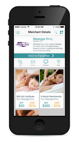 Boomerang Rewards App - Merchant Details