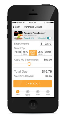 Boomerang Rewards App - Quick Pay