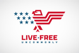 Live Free Uncommonly logo